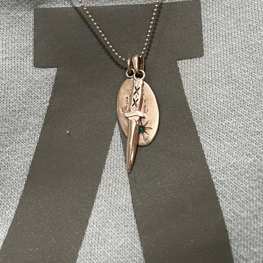 ❌SOLD❌ Solid 14k Dagger Pendant